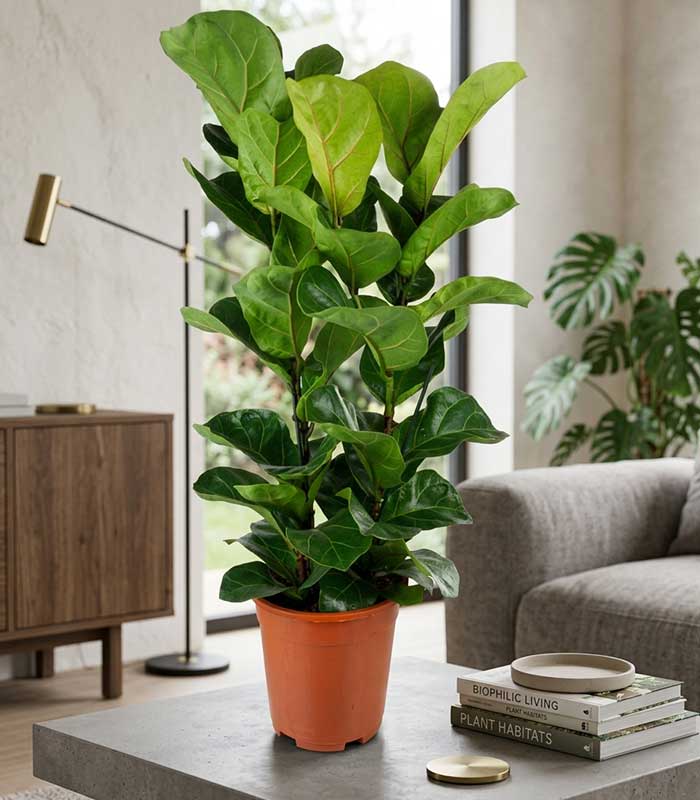 Ficus Lyrata | Altezza 80 cm, vaso 18 cm