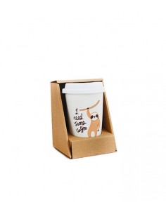 Tazza ufficio color panna