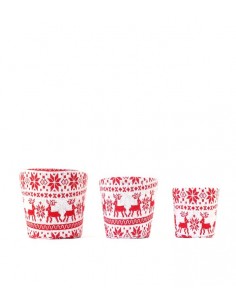 Vasi natalizi in tessuto...
