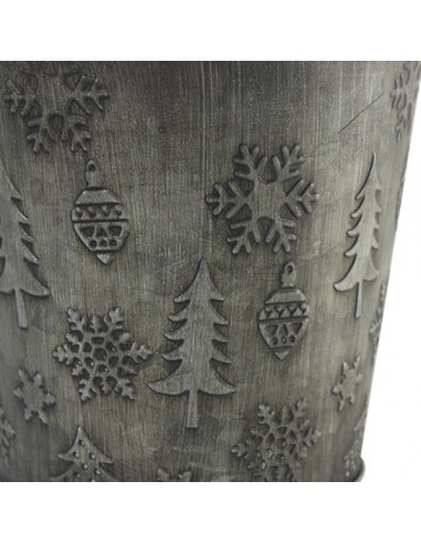 Vaso in latta Natalizio
