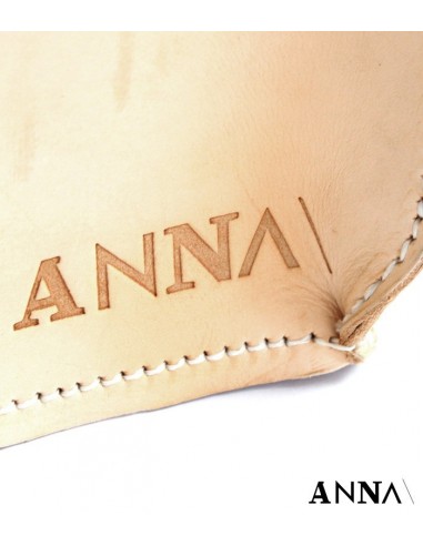 ANNA vaso in pelle cognac