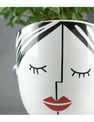 Tranquilla | Vaso per piante con viso...
