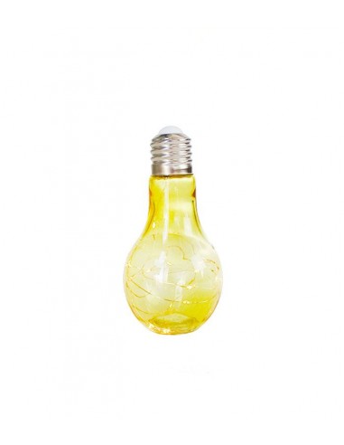 Lampadina in vetro giallo con led