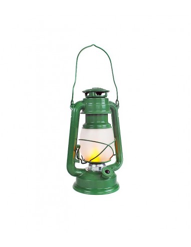 Lanterna verde con effetto fiamma